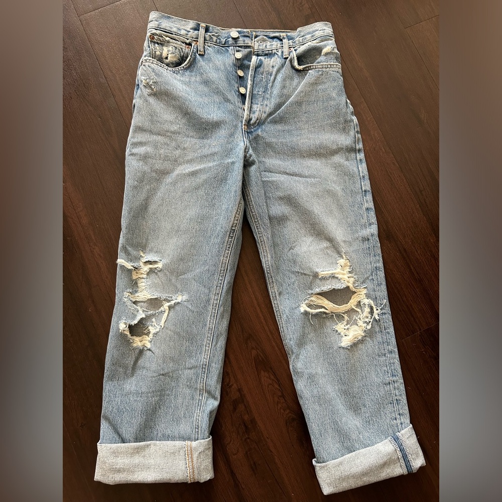 NWT size 25 AGOLDE 90s Jean mid rise loose fit